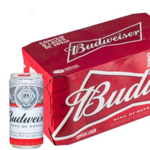 Cerveja Budweiser 269ml – Pack com 8 Unidades | Promoção Especial