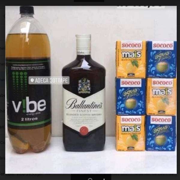 Combo Ballantine’s + 1 Vibe + 6 Gelos