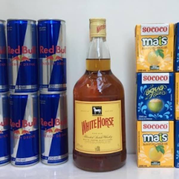 Combo Whisky Cavalo + Red Bull