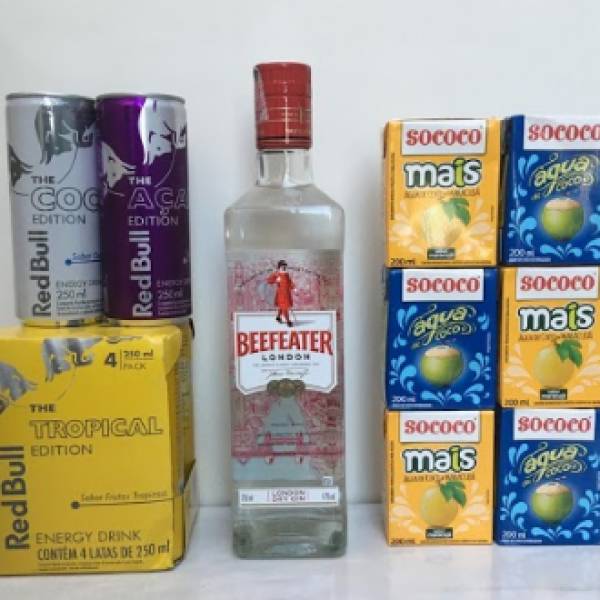 Combo Gin Beefeater Branco + Red Bull