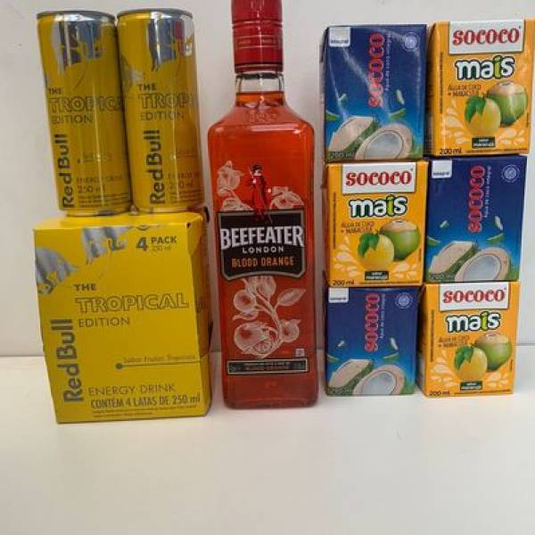Combo Gin Beefeater Laranja + Red Bull