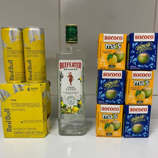 Combo Gin Beefeater Lemon + Red Bull