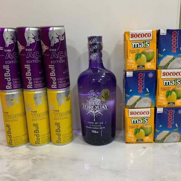 Combo Gin Torquay Roxo + Red Bull