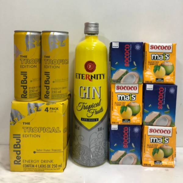 Combo Gin Eternity Tropical + Red Bull