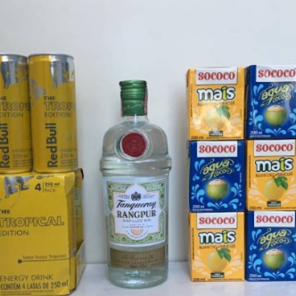 Combo Gin Tanqueray Royale (Roxo) + Red Bull