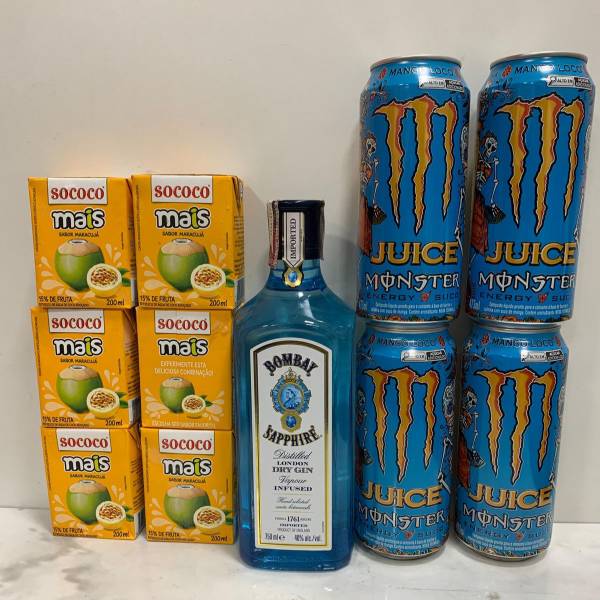 Combo Gin Bombay + Monster